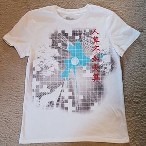 NWOT- Boys white tshirt with original design.